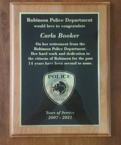Alternative view of 5" x 7" Plaque